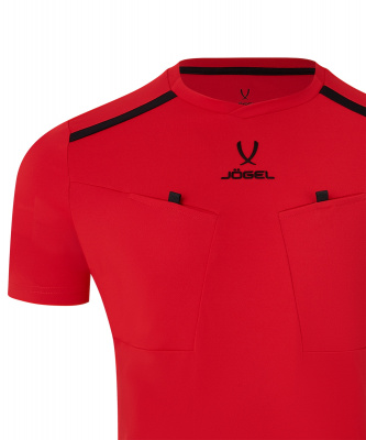 Футболка судейская Jogel DIVISION PerFormDRY Referee Tee, красный