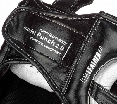 Шлем боксерский Clinch Punch 2.0 Full Face C148 черно-серебристый