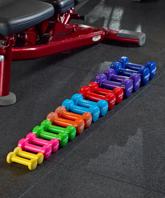 Гантель виниловая Star Fit DB-101 4 кг, фиолетовый.