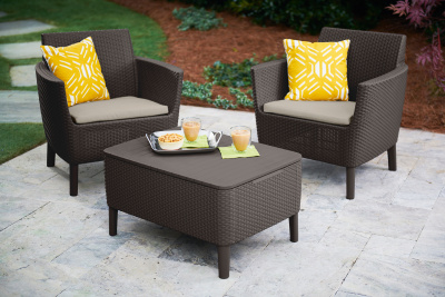 Комплект мебели Салемо балкон, коричневый Salemo balcony set
