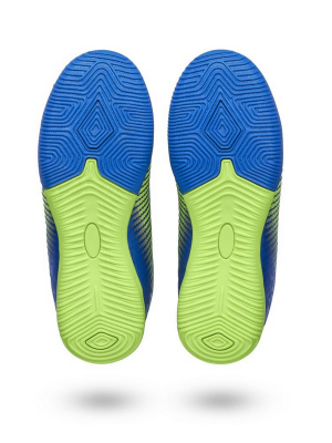 Бутсы футбольные Atemi INDOOR KIDS SBA-006 синий\ярко-салатовый
