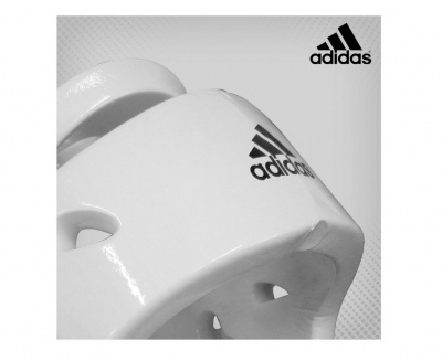 Шлем для тхэквондо Adidas Head Guard Dip Foam WTF белый adiTHG01