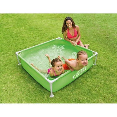 Детский каркасный пластиковый бассейн 122х122х30см Intex Mini Frame 57172