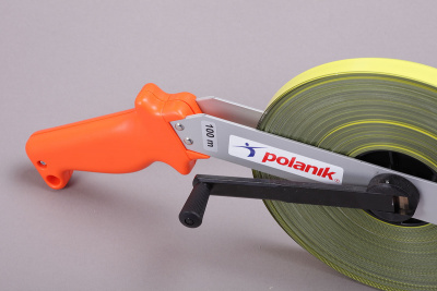 Рулетка 100 м, сталь, открытая катушка Polanik SMTO-100