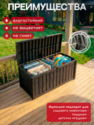 Сундук 390л, антрацит Glenwood