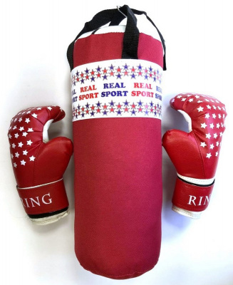 Набор боксерский Real Sport Мини RS150 красный