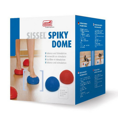 Массажные полусферы SISSEL Spiky Dome 161.040 пара, красный, синий