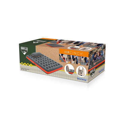 Надувной матрас Roll & Relax 203x152x22см с сумкой-насосом/подушкой Bestway 67703