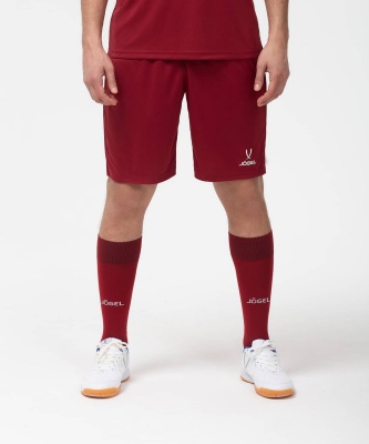 Гетры футбольные Jogel Camp Basic Socks, гранатовый\серый\белый