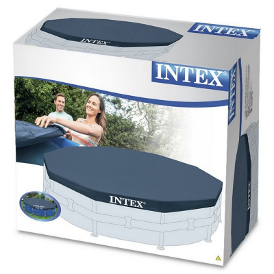 Тент для круглого каркасного бассейна 366х366см intex 28031