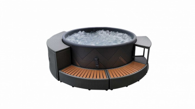 Плетеный шкафчик для хранения (ротанг) - для круглого СПА MSpa B0303093