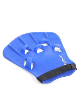 Лопатки для плавания силиконовые (взрослые) Larsen Swim HP10 синий