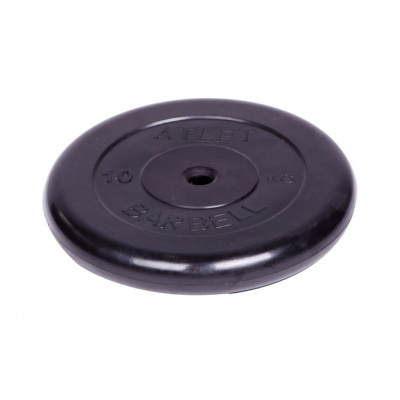 Диск обрезиненный d26мм MB Barbell MB-AtletB26-10 10кг черный