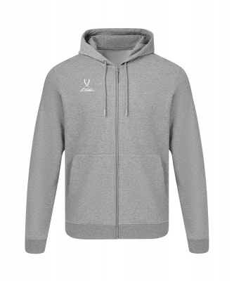 Флисовое худи на молнии Jogel ESSENTIAL Cotton Fleece FZ Hoodie, серый меланж