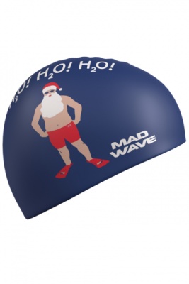 Силиконовая шапочка Mad Wave Happy New Year M0554 29 0 04W