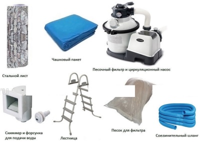 Морозоустойчивый бассейн Azuro Stone круглый 4,6х1,2 м Basic