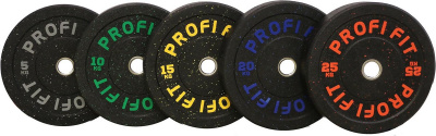 Диск для штанги Hi-Temp с цветными вкраплениями, d51 5кг Profi-Fit
