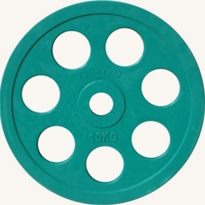 Диск обрезиненный 10кг Johns DR71023 -10С зеленый