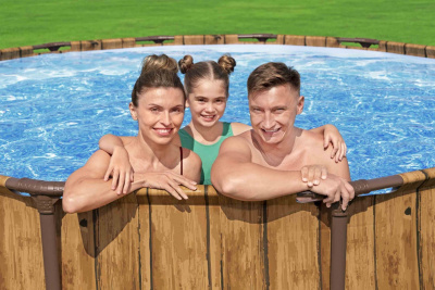 Каркасный бассейн 427х107см, фильтр-насос, лестница, тент Bestway Splashview Pool 561JM