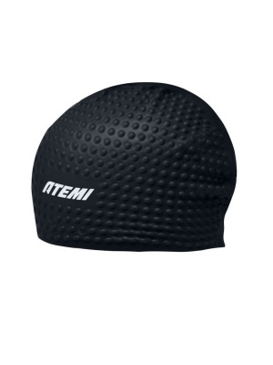 Шапочка для плавания Atemi bubble cap Deep black FBC1BK черный