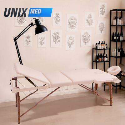 Массажный стол 3 Section Unix Standard MTSTANDARDBG Beige