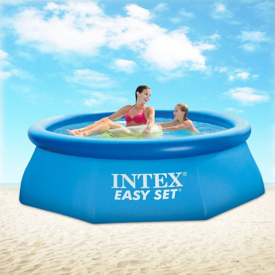 Бассейн с надувным верхним кольцом 244х76см Intex 28110
