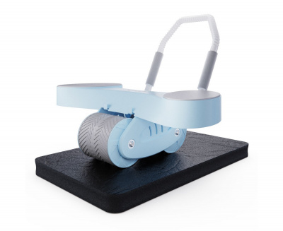 Тренажёр для пресса, с ковриком 34х 17x0,6cм DFC AB Roller SND-B голубой