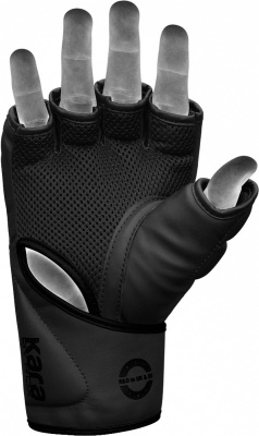 Перчатки тренировочные RDX Grappling F6 GGR-F6MB черный матовый