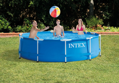 Каркасный бассейн круглый 305х76см Intex Metal Frame 28200