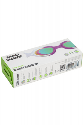 Очки для плавания юниорские Mad Wave Rocket Rainbow M0430 09 0 09W