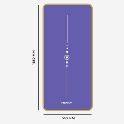 Коврик для йоги и фитнеса 183x66x1см NBR PROIRON К18610НФ фиолетовый