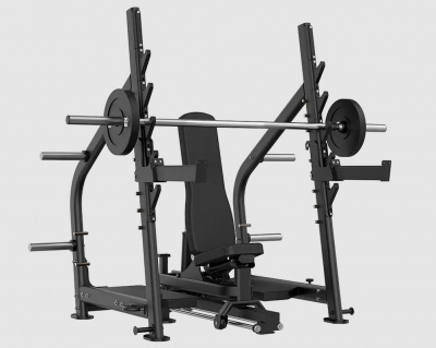 Регулируемая скамья для жима\рама для приседов Hasttings Digger OMB51 | Premium Fitness
