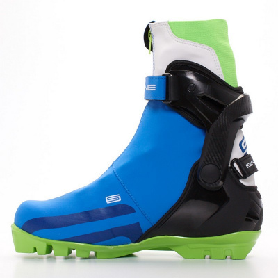 Лыжные ботинки SNS Spine Concept Skate 496 синий/черный/салатовый