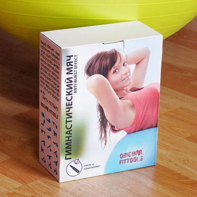 Гимнастический мяч Original Fit.Tools FT-GBR-75BS (75 см) синий