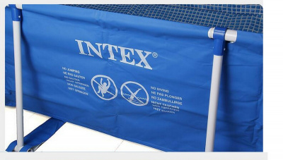 Каркасный бассейн прямоугольный 220х150х60cм Intex Rectangular Frame 28270