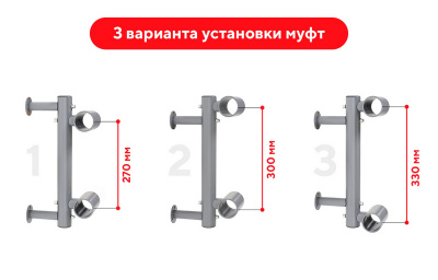 Кронштейн балетного станка двухуровневого Poleaction Элегант Модель №21 655