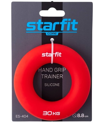 Эспандер кистевой Star Fit Кольцо, d8,8 см, 30 кг, силикогель ES-404 красный