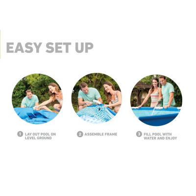 Бассейн каркасный Metal Frame Pool 366х76 см Intex 28210NP