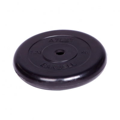 Диск обрезиненный d26мм MB Barbell MB-AtletB26-1,25 1,25кг черный
