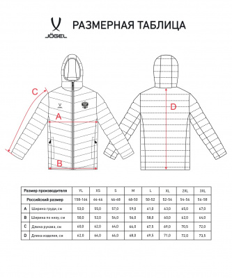 Куртка утепленная Jogel NATIONAL PerFormPROOF Light Padded Jacket, темно-синий