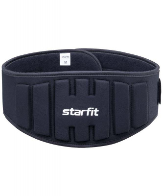 Пояс для фитнеса Star Fit SU-311, анатомический, текстиль, черный