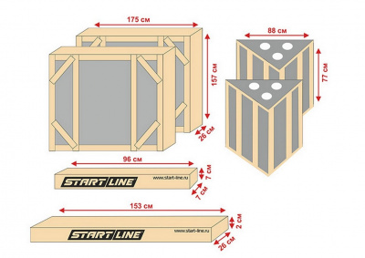 Теннисный стол Start Line City Power Outdoor 60 мм (бетон), с сеткой