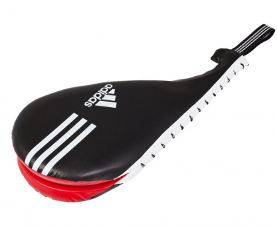 Ракетка для тхэквондо двойная Adidas Maya Double Target Mitt черно-красная adiTDT03