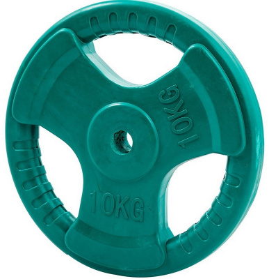 Диск обрезиненный цветной 3 Handle D26 10кг Profi-Fit
