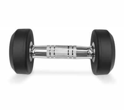 Набор обрезиненных гантелей, 2.5-25 кг - 10 пар Bronze Gym BGDBR025-250