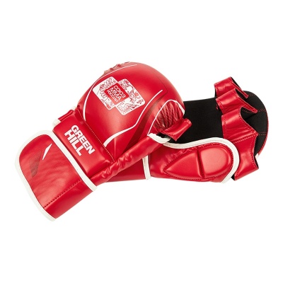 Перчатки Green Hill СОЮЗ MMA РОССИИ MMI-603MMAU красный