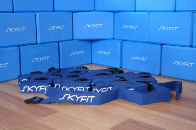 Ремень для йоги SkyFit SF-YS темно-синий