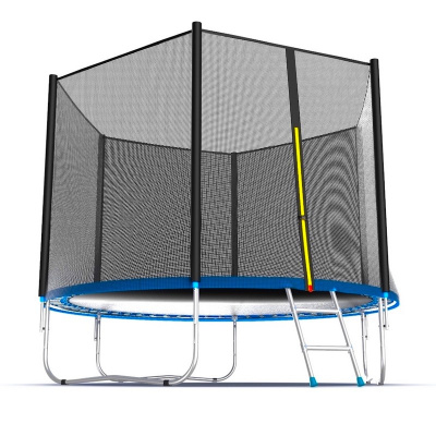 Батут с внешней сеткой и лестницей EVO Jump External 10ft, синий