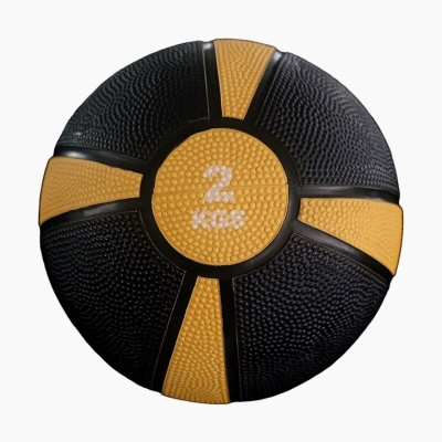 Медицинский мяч Fitex Pro 2 кг, черный с желтым Fitex Pro FTX-1212-2kg