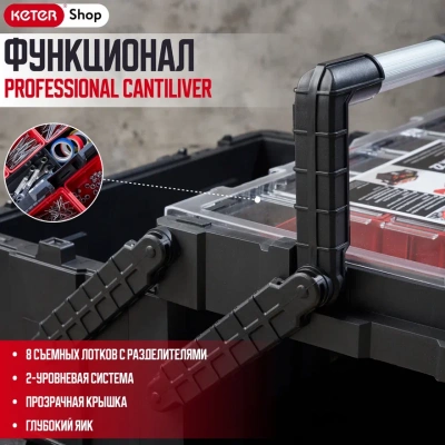 Ящик для инструментов Professional Cantilever 17187311 — кейс мастера